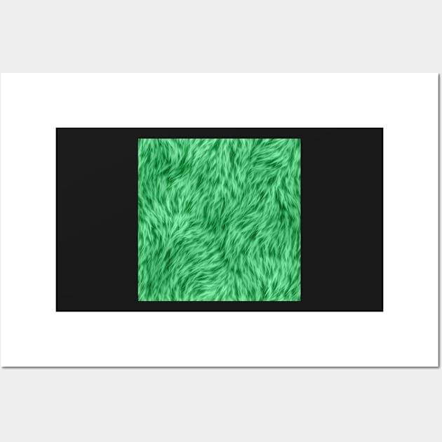 Green Fur Design Wall Art by CraftyCatz